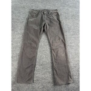 Levis 514 Jeans Mens 32x32 Gray Slim Straight Casual Medium Wash Stretch Denim